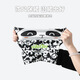 Hanqi Herbst- und Winter Kinderhuthalsabdeckung Set für Männer und Frauen winddicht und kalt und samtiger Schal-Nackenschutz Baby 7-15 Jahre altes Warm Cover EM12035 Pink Monster
