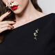 Jay Panda Brooch Women's Bamboo Corsage New Chinese Style Birthday Gift for Elder Mothers and Mother-in-law