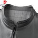 Pierre Cardin jacket men's spring business stand collar PU leather jacket high-end casual jacket men's spring and autumn high-end light luxury leather jacket