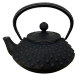 
Iron Cast Iron Tea imported from Japan, black big ash pattern teapot brewed tea 0.35L-12041 Black 0.35L