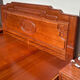 Millennium Shengshi Solid Wood Bed Golden Rosewood Antique Double Bed Chinese Carved Large Bed Classical Bedroom Furniture Rosewood Solid Wood Bed 1.8*2.0m Full Mortise and Tenon Style
