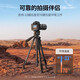 Green Network (UGreen) Stativkamera SLR Fotografie Tragbares Mobiltelefon Micro Single Bracket Stativ Gimbal, Live-Videoaufnahmen, variable einbeinige invertierte Aufnahmen Anti-Shake-kugelförmige Gimbal, Gimbal, Stativ-Aluminium-Legierung + ABS1,45 Meter 15916