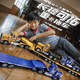 Remote control truck super heavy duty semi-trailer remote control flatbed truck towing trailer semi-trailer large truck toy boy and child 83 cm 9 channel remote control flatbed truck two large battery rechargeable batteries - Super resistant to play