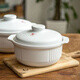 Ye Yu Ceramic Casserole Lid High Temperature Resistant General Accessory Household Stewing Electric Chinese Medicine Pot Single Sell Pot Lid Tile Thickened 3 Holes White 19cm