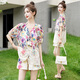 
Pier Cardin new Chinese shorts suit for women in summer new 2025 fashion casual waist-closing and slimming temperament two-piece set European products Blue Apricot L Recommended 100-115Jin [Jin equals 0.5 kg]