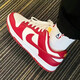 
Nike (NIKE) basketball shoes men's shoes Spring AirJordanaj1 low top breathable casual light wear-resistant sports shoes Trendy products DD1391-602/retro white and red 42