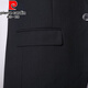 皮尔卡丹（pierre cardin）西服套装男士商务修身西装男职业正装工作服男伴郎新郎礼服外套 黑色双扣【西服+西裤+马甲+衬衫+领带+礼盒装】 2XL 180【建议130-145斤】