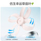 Midea National Subsidy Floor Fan Light-noise Clover Sleeping Electric Fan Home Intelligent Frequency Converter Level 1 Energy Efficiency Fan Bedroom Light-noise Desktop Vertical Dual-purpose Electric Fan Home National Subsidy Clover Sleeping MAX丨Upgraded and Heightened Sound-controlled Large Grille