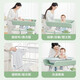 Battwaya Pattywella Windel Tisch Babypflege Tabelle Neugeborene Windel Tisch Baby Multifunktional Crib Touch Table Bad Integrierter Lift Green Upgrade Rahmen + Speicherkorb + Trocknen