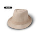 Spring and summer hat men's solid color top hat casual couple hat sunshade cool hat jazz hat straw hat sunshade beige sesame color diced one size 58cm