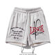 American shorts men's summer loose sports versatile fashion casual shorts simple trendy letter printed five-point pants Xiwang batch F694 black 3XL