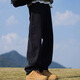 Dingfengbaoluo solid color washing jeans men's spring and summer street versatile loose loose casual long trousers HM9903 black XL