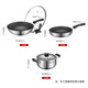 SUPOR pot set 304 stainless steel honeycomb anti-stick three-piece set wok soup pot frying pan TP2212E