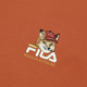FILA x MaisonKitsune Little Fox T Colorful Little Fox Fashion Trendy Print Casual Variety Short Sleeve T-shirt Men Ancient Embroidered Orange XS