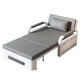 Faltungssofa Bett Ein-zu-Eins-Dual-Purple-Einzelbett-Multifunktion neuer Sitzkissen mit kleinem Büro Schrumpfbett Platz grau [82 cm Lagerung] 7 cm Schwamm