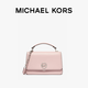MICHAEL KORS迈克高仕 MK【夏季新款】Delancey 女士中号翻盖链条斜挎手提包 裸粉色 / 桑椹红 688 NS