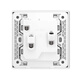 ABB switch socket panel 86 type 10A inclined five-hole socket ten sets Yingzhi series white