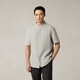 Gornia Herren kurzärmeliges Hemd 25 Jahre Frühlings- und Sommer komfortabler Geschäft Casual Shirt GBS24254423 White Grey M.