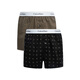 CALVIN KLEIN CK AUTOMNE NOUVEAU MEN'S COTTON Fashion Boxer Boxer Boxer 2 Pack TMy Brown / Black L