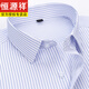 Hengyuanxiang Camisa a rayas de verano La camisa de manga corta para hombres se siente casual de algodón de algodón de algodón delgado de verano de algodón de verano de algodón delgada de algodón delgado de algodón delgada [Calidad de contragnship] 38
