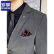 Romon Bräutigam Hochzeitsanzug Anzug Herrener Anzug dreiteiliger Kleidungsgeschäft Casual British Style Professional Formale Kee 9889 Medium graues zweiteiliger Set [Anzug + Hosen] 58/4xl [165-180jin [Jin Equals gleich 0,5 kg] tragen]