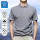 JEANSWEST LIFE真维斯2025新款短袖polo衫男款翻领t恤纯色上衣服男装男士polo衫 绿色698 3XL （建议140-160斤）