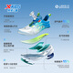 
XTEP (XTEP) [Hydrogen Wind 8.0 Foot Protection Running Shoes] Children's Shoes Breathable Rotary Buckle Running Shoes Sail White/Prussian Blue 37