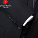 皮尔卡丹（pierre cardin）西服套装男士商务修身西装男职业正装工作服男伴郎新郎礼服外套 黑色双扣【西服+西裤+马甲+衬衫+领带+礼盒装】 2XL 180【建议130-145斤】