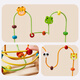Xinge Bead Wrapping Toy Infant Bead Beading Children's Baby Early Education Hand Fine Movement Three-Thread Animal Bead Wrapping Gift