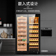 CIGARLOONG CL-320C cigar cabinet, intelligent constant temperature and humidity cedar wood liner, ammonia removal and alcohol cultivation, dual temperature dual system, embedded constant temperature red wine cigar cabinet, constant temperature and humidity control, cigar cabinet, black cedar wood liner, red wine display model, WiFi + purified ammonia, thick model (depth 680mm)