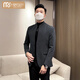 Modal New Chinese Stand Collar Small Suit Men's 2026 Autumn Korean Slim Business Suit Trendy Chinese Style Jacket White 3XL 155-165Jin Jin is equal to 0.5 kg