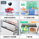 MeiLing worry-free built-in refrigerator 511 liter French door multi-door household ultra-thin zero built-in dual system dual cycle first-level energy efficiency air-cooled frost-free BCD-511WP9CZX