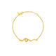 Moriyong official 18K gold-plated snake birth year bracelet for women, light luxury niche autumn and winter stacking bracelet accessories, golden snake bracelet