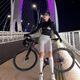 
Spring snow under the forest, summer cycling suits for women, spring and autumn road bike cycling suits for men, long-sleeved tops for bicycle road bike cycling suits for quick drying white-summer S