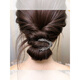 Hunan Prinzessin High Ponytail V-förmige Klammer-Reparatur-Artefakt-Kopf-Fleischbällchen-Haarclip-Strass-Klemme Kopfschmuck Frauen (schwarz + gold) V-förmiger Full Diamond Grab Clip [2 Packs