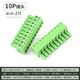 KF2EDG 3.81mm plug-in pcb terminal block bent straight pin + socket 2p3P4P5P6P7P10P12P 10P plug (2 pieces)