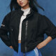 Adidas Clover Jacket Women's 2025 Summer New Fitness Sportswear Windproof Casual Standing Collar Jacket IB7374 IB7374 Black S