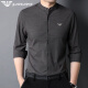 Armani small stand-up collar cotton shirt men's 2024 spring and autumn shirt casual inner Chinese collar thin shirt XQFD-9930 rose red S 165