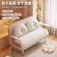 Spurlot foldable sofa sofa bed dual-purpose cream single small apartment balcony living room multi-function telescopic double cloud off-white 68CM deer velvet leather sponge