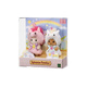 Familias Sylvanian Versión japonesa de Poodle Silk Cat Unicorn Set jugando a la casa Girl Toy Doll Set Regals para niños