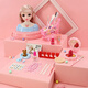 Juguetes de caja cosmética para niños Toys Girls Princess Simulation Play House Juego de niñas no tóxicas bebé 3-6 años 5 Caja de maquillaje Set 48pcs que se dan cuenta del sueño de la princesa