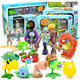 Plantas vs. Zombies Plantas genuinas vs. Zombies Juguetes 2 Beach Giant Beach Caja de regalo completa Lotus Small Puff Machine Gun Pea Shooter 686-60 [Plastic] 5 Plantas + 3 Zombies de playa