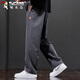 Woodpecker (TUCANO) casual pants men's straight loose pants men's autumn and winter sports trendy overalls trousers men's gray XL