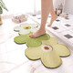 German bathroom floor mat Diatom mud flowers absorb water and quick-drying toilet toilet door anti-slip foot mat toilet *Purple orchid-1047 1 piece number Custom size Contact customer service not to return or replace