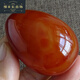 OAZ红玛瑙鸡蛋手把件 原石摆件愤怒管理蛋实物 把玩 3527号实物一个
