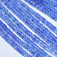 OEMG India imports high quality natural tanzanite smooth abacus beads DIY jewelry semi-finished whole beads with holes No. 232 diameter 1.8-3.1mm about one price 4