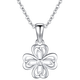 Gold Supreme Platinum Pendant PT950 Shining Four-leaf Clover Pendant Platinum Pendant for Girlfriend Birthday Gift Price 1.5g
