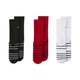 
Nike (NIKE) Jordan official Nike Jordan boys' big children's mid-tube sports socks (3 pairs) breathable support and comfortable FZ1797 687 fitness red one size (US code 7-9)
