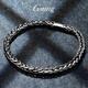 GsunG Men's Platinum PT950 Dragon Bone Bracelet Fashionable Black Gold Bracelet Retro Braided Platinum Thick Bracelet as a Gift Price by Gram, Contact Customer Service Before Buying