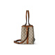 Gucci (GUCCI) women's bag GG Emblem series small old-fashioned coated tote bag handbag shoulder bag crossbody bag 815214 FAD6L 9758 brown pre-sale